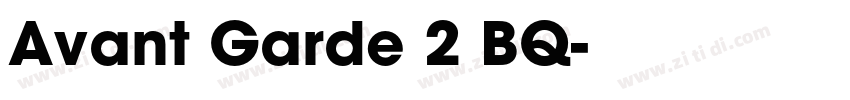 Avant Garde 2 BQ字体转换